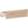 vidaXL Bed Frame without Mattress with Headboard 200x200 cm Solid Wood Pine