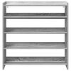 vidaXL Shoe Rack Grey Sonoma 80x25x81 cm Engineered Wood