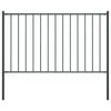 vidaXL Fence Panel Woerden with Posts Steel 1.7x1 m Anthracite
