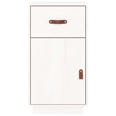 vidaXL Desk Cabinet White 40x50x75 cm Solid Wood Pine