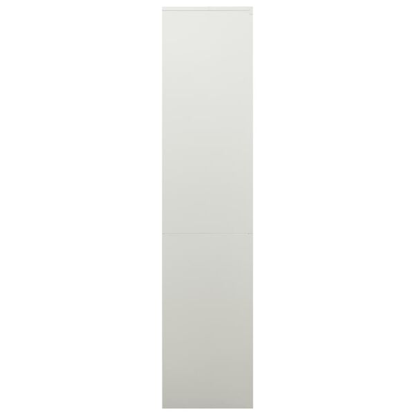 vidaXL Office Cabinet Light Grey 90x40x180 cm Steel