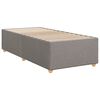 vidaXL Bed Frame without Mattress Taupe 100x200 cm Fabric