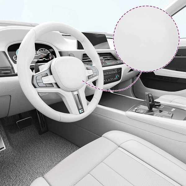 vidaXL Car Films 2 pcs 4D White 100x150 cm