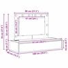 vidaXL Dressing Table Grey 100 x 40 x 70 cm Engineered Wood