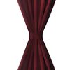 2 pcs Bordeaux Micro-Satin Curtains with Loops 140 x 245 cm