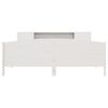 vidaXL Bookcase Bed without Mattress White 180x200cm Solid Wood Pine