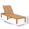vidaXL Sun Loungers 2 pcs Solid Wood Teak