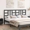 vidaXL Bed Headboard Grey 186x4x100 cm Solid Wood Pine
