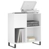 vidaXL Record Cabinet White 84.5x38x89 cm Engineered Wood