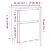 vidaXL Bedside Cabinets 2 pcs White 40x35x70 cm