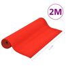 vidaXL Artificial Grass with Studs 2x1.33 m Red