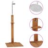 vidaXL Garden Shower | Teak | Teak wood, stainless steel | 75x75x210 cm