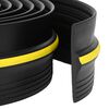 vidaXL Garage Floor Seal Black and Yellow 12 x 90 mm 1 m PVC