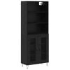 vidaXL Highboard 2 pcs Black Oak 69.5 x 34 x 180 cm