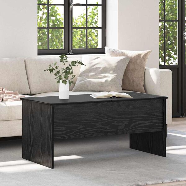 vidaXL Coffee Table Black Oak 102 x 50.5 x 46.5 cm Engineered Wood