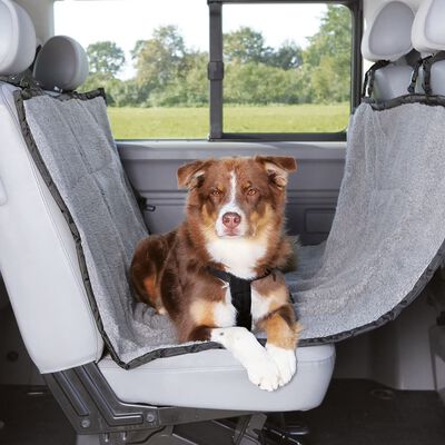 TRIXIE Car Back Seat Cover for Dogs 160x145 cm Light Grey