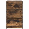 vidaXL Bedside Cabinets with 3 Drawers 2 pcs Smoked Oak 39x35x65 cm