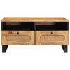 vidaXL Coffee Table Artisan Oak 80 x 54 x 40 cm Solid Mango Wood