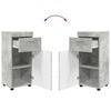vidaXL Bathroom Cabinet Set TULUM Concrete Grey 37 x 31.5 x 82 cm