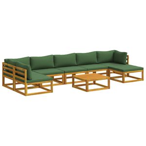 vidaXL Sofa Set 8 pcs Natural Solid Acacia Wood