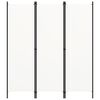 vidaXL 3-Panel Room Divider White 150x180 cm