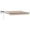 vidaXL Manual Retractable Awning with LEDs 3 x 2.5 m