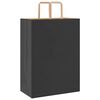vidaXL Paper Bags 250 pcs with Handles Black 32x17x44 cm