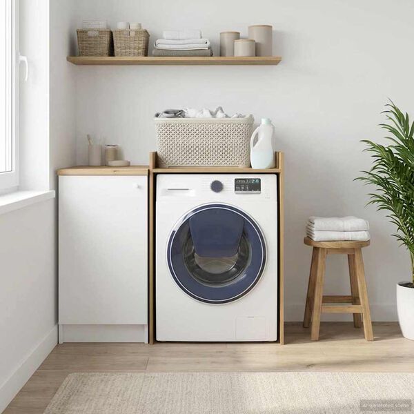 vidaXL Wash Machine Cabinet Artisian Oak 67.5 x 62 x 97 cm