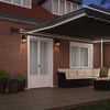 vidaXL Awning with Manual White 5 x 3.5 m Metal