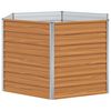 vidaXL Raised Garden Bed Light Brown 129 x 129 x 77 cm