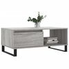 vidaXL Coffee Table Grey Sonoma 90x50x36.5 cm Engineered Wood