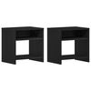 vidaXL Bedside Cabinets 2 pcs Black Oak 40x30x40 cm Engineered Wood