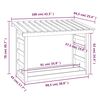 vidaXL Firewood Rack 108x64.5x78 cm Solid Wood Pine