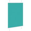 vidaXL Pleated Blind Petrol Green 95x150 cm Fabric Width 94.4 cm Polyester