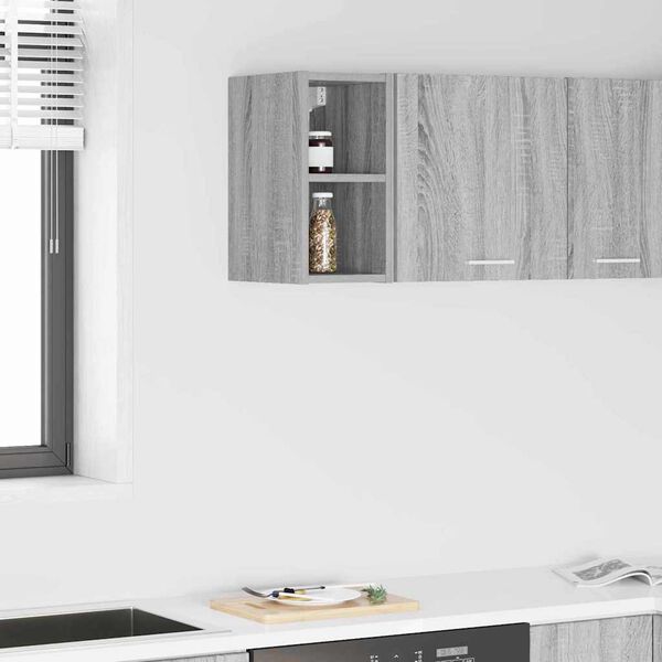 vidaXL Hanging Cabinet Grey Sonoma 20 x 29.5 x 40 cm Engineered Wood