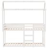 vidaXL Bunk Bed without Mattress White 75x190 cm Small Single Solid Wood Pine