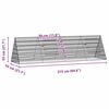 vidaXL Chicken Cage Silver 215 x 55 x 55 cm Galvanised Steel