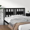 vidaXL Bed Headboard Black 145.5x4x100 cm Solid Wood Pine