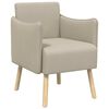 vidaXL Accent Chair Sand Grainy Velvet