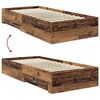 vidaXL Bed Frame with Drawer with Headboard Manual Engineered Wood