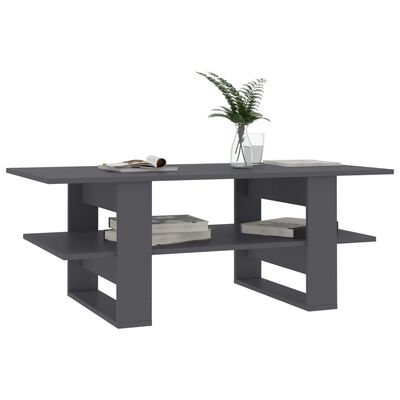 vidaXL Coffee Table Grey 110x55x42 cm Engineered Wood