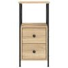vidaXL Bedside Cabinet Sonoma Oak 34x35.5x70 cm Engineered Wood