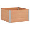 vidaXL Garden Raised Bed Brown 100 x 100 x 54 cm WPC and Aluminium