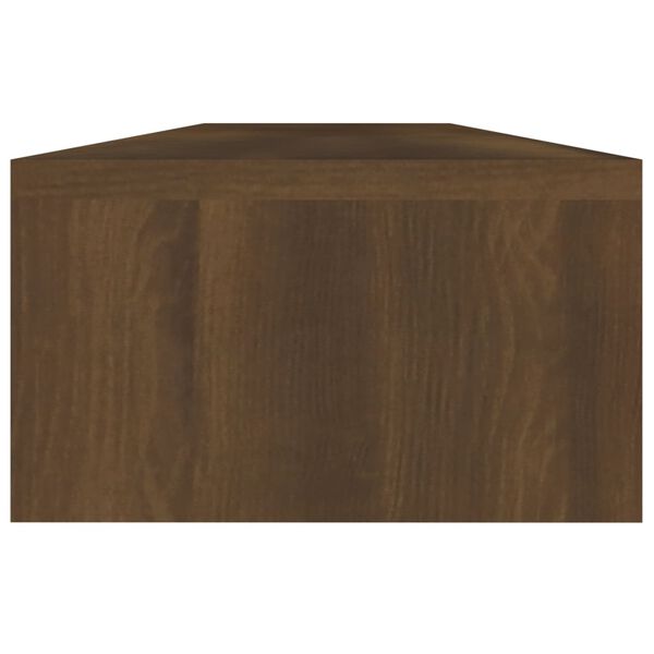 vidaXL Monitor Stand Brown Oak 110x23.5x9 cm Engineered Wood