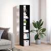 vidaXL Bookcases 2 pcs Stackable Black Oak 30x30x80 cm Engineered Wood
