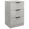 vidaXL Bedside Cabinet Concrete Grey 40x36x65 cm