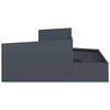 vidaXL Garden Planter Anthracite 100 x 100 x 50 cm Cold-rolled Steel