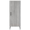vidaXL Highboard Grey Sonoma 34.5x34x180 cm Engineered Wood