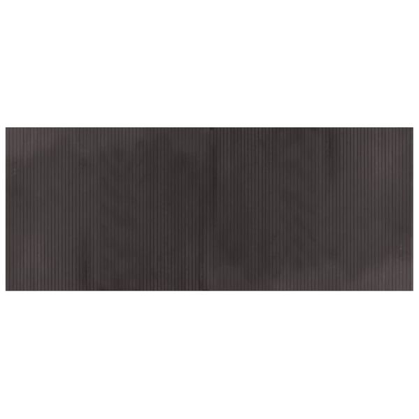 vidaXL Rug Rectangular Dark Brown 80x200 cm Bamboo