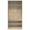 vidaXL Wardrobe Sonoma Oak 100x50x200 cm Engineered Wood